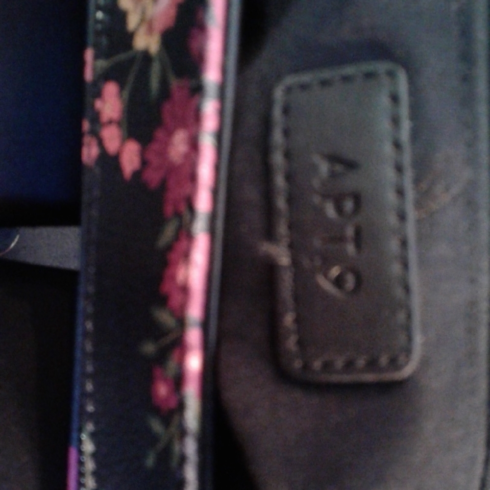 Apt. 9 Floral Crossbody Bag - Black and Pink - Picture 5 of 5